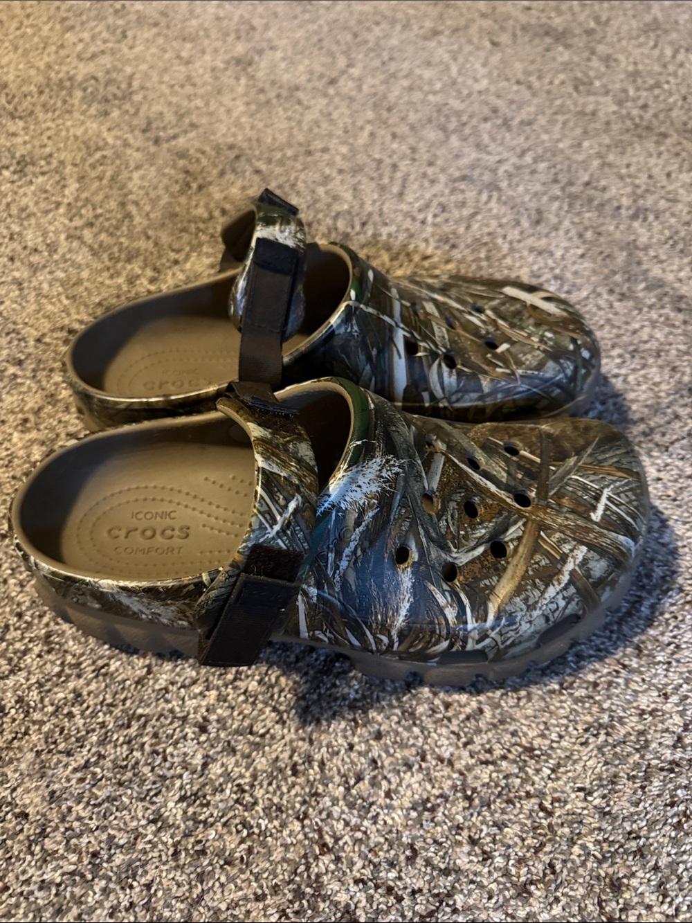 Crocs Realtree Camo Clog with Strap - Green/Brown New Size 9 Men